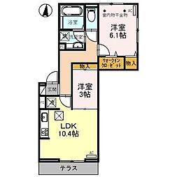 Premier 2LDKの間取図画像