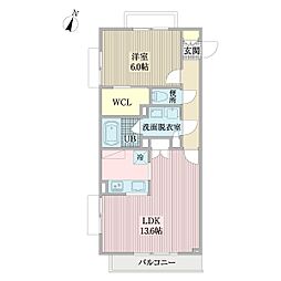 Lumiere 1LDKの間取図画像