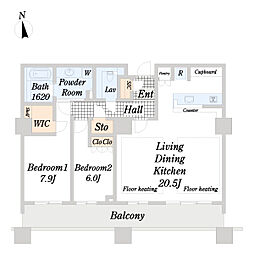 間取図画像 2LDK