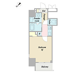 ST.PLUM木場 1Kの間取図画像