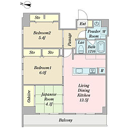 メゾンドソレイユ 3LDKの間取図画像