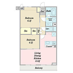 間取図画像 2LDK