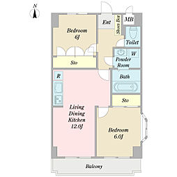 間取図画像 2LDK