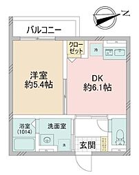 間取図画像 1DK