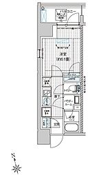 プレミアムフラット三郷ステーションサイト 1Kの間取図画像