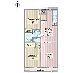 イトーピラ向ヶ丘弐番館 4階3LDKの間取り