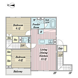 間取図画像 2LDK