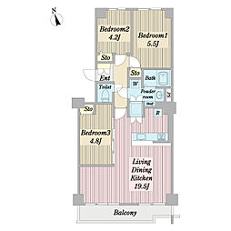 間取図画像 3LDK