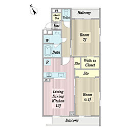 間取図画像 2LDK