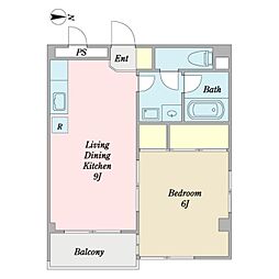 サンセローリエ 1LDKの間取図画像