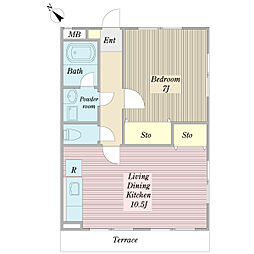 間取図画像 1LDK