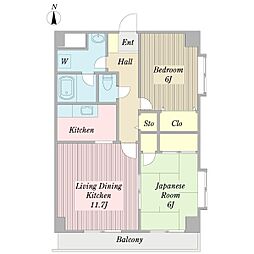 間取図画像 2LDK