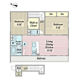 間取図画像 2LDK