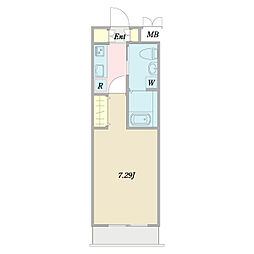 Wellstone 1Kの間取図画像