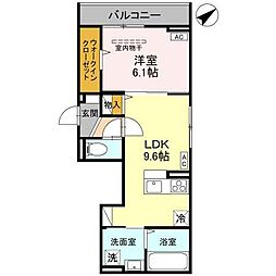 間取図画像 1LDK