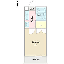 α-NEXT越谷第1 1Kの間取図画像