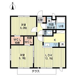 イデアヴィータ5 2LDKの間取図画像