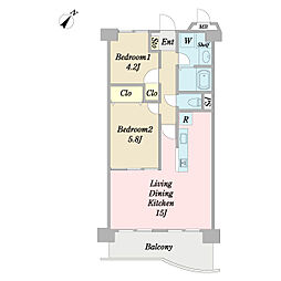 間取図画像 2LDK