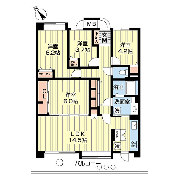 間取りを拡大表示