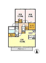 間取図画像 2LDK