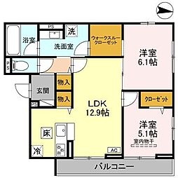 間取図画像 2LDK