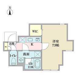 ＥｄｅｌＢｅｒｇ 1階1Kの間取り