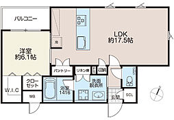 間取図画像 1LDK
