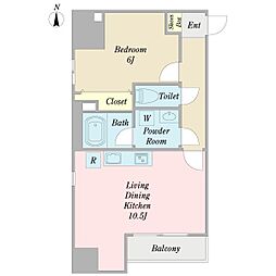 REGOLITH 1LDKの間取図画像