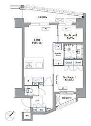 SS.FLAT平井 2LDKの間取図画像