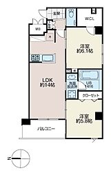 WELINA VILLA 2LDKの間取図画像