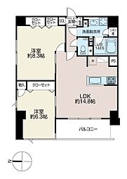 WELINA VILLA 2LDKの間取図画像