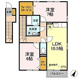 間取図画像 2LDK