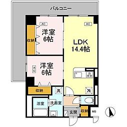 間取図画像 2LDK