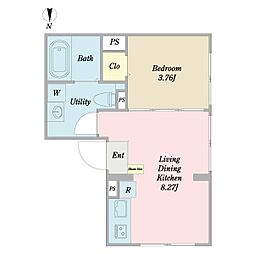 間取図画像 1LDK