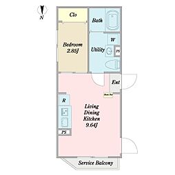 間取図画像 1LDK