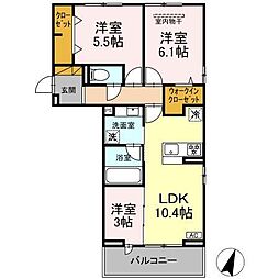 間取図画像 3LDK