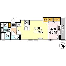 間取図画像 1LDK