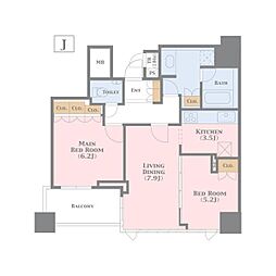 間取図画像 2LDK