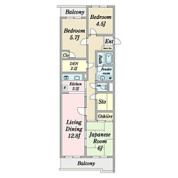 間取図画像 3LDK