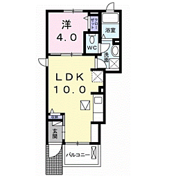 ラ・ルーチェ1 1LDKの間取図画像