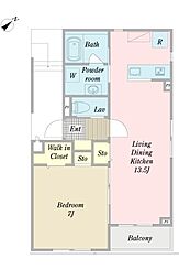 間取図画像 1LDK