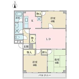 間取図画像 3LDK