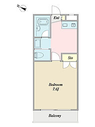 Viola 1Kの間取図画像