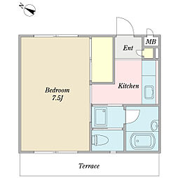 ファインステージ 1Kの間取図画像