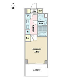 プロシード杉並宮前 1Kの間取図画像