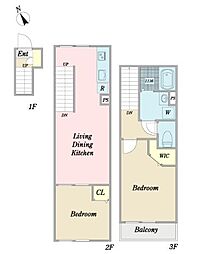 MIJAS方南町 2LDKの間取図画像
