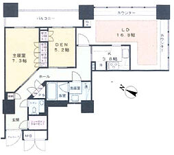 ガレリアグランデ 2LDKの間取図画像