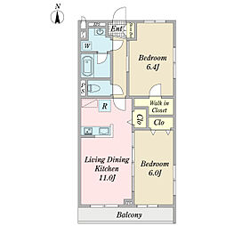 ルピナス 2LDKの間取図画像