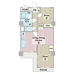 間取図画像 2LDK