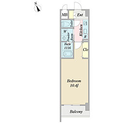ComienzoZEN 1Kの間取図画像